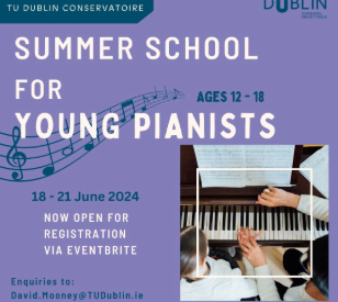 Image for TU Dublin Conservatoire Summer School for Young Pianists 