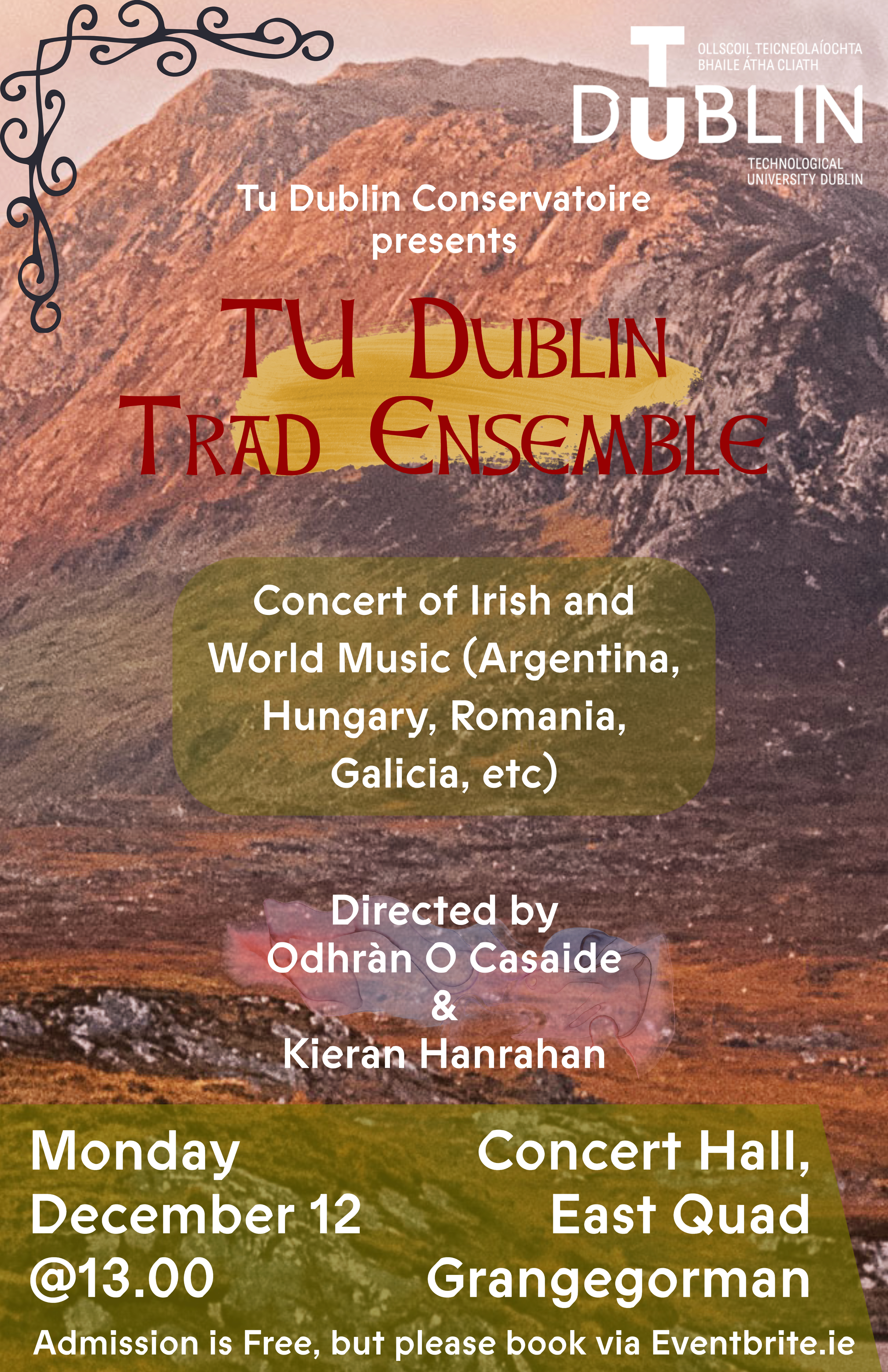 TU Dublin Trad Ensemble Concert Dec 12th
