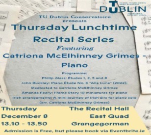 Thursday Lunchtime Recital 8 Dec