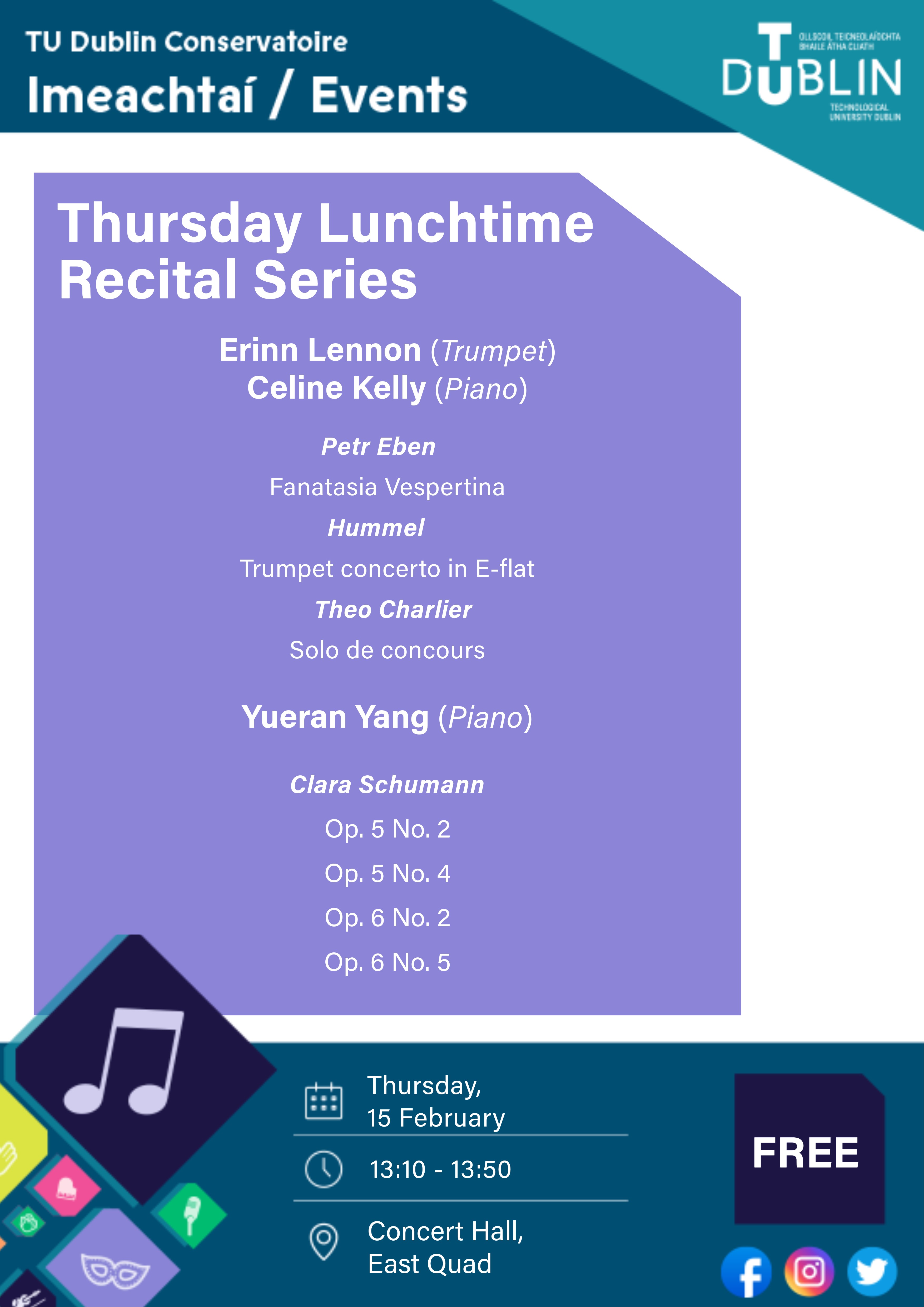 Thursday Lunchtime Recital 15th Feb 2024