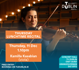 Image for Thursday Lunchtime Recital: Kamilla Kasabian