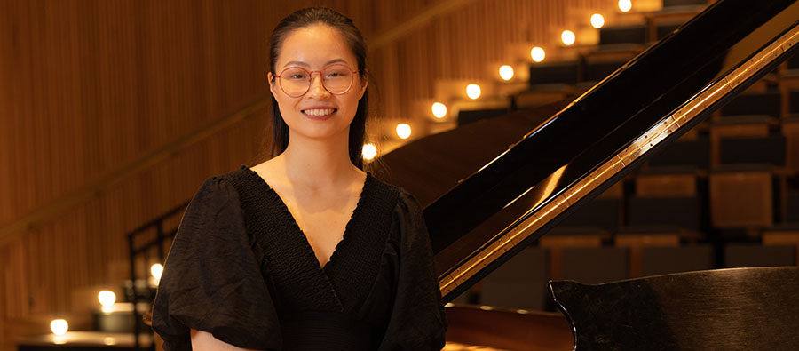 Yueran Yang, pianist student at The Conservatoire at TUDublin