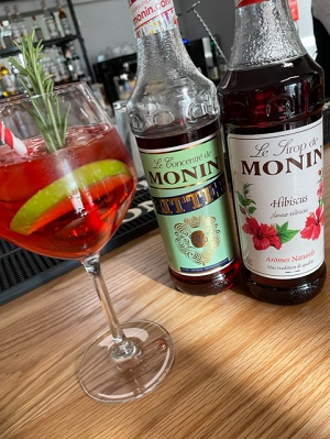 Applerose Spritz Cocktail for Monin Cocktail Competition