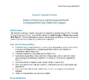 Image for Research Assistant Position