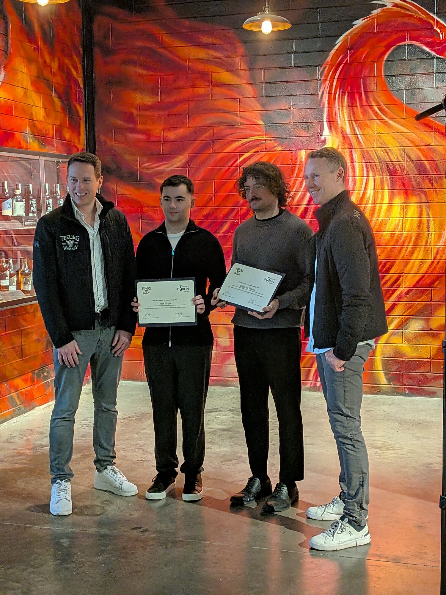 Image for Teeling scholarship recipients visit the distillery