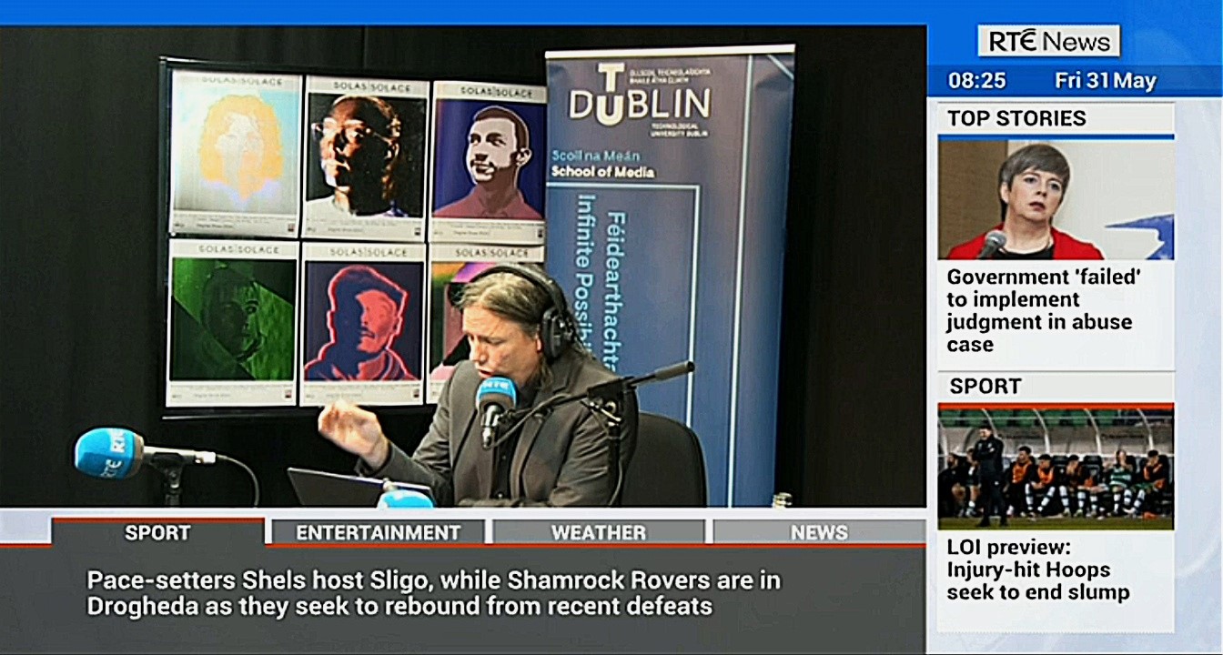 Image for RTE’s Morning Ireland Broadcasts Live from School of Media TV Studio, Tallaght Campus