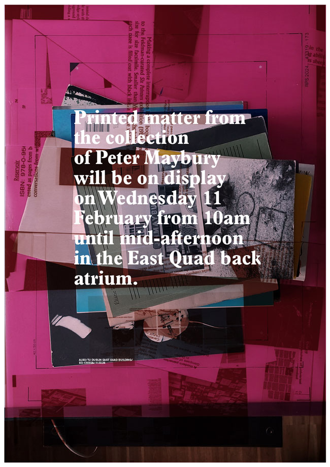 Image for Printed matter from the collection of Peter Maybury