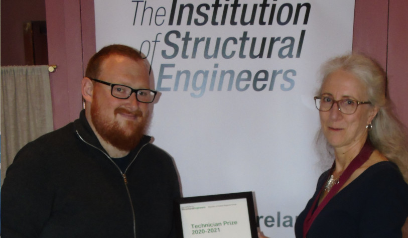 image for TU Dublin student wins National Award at the IStructE Annual Prize giving ceremony