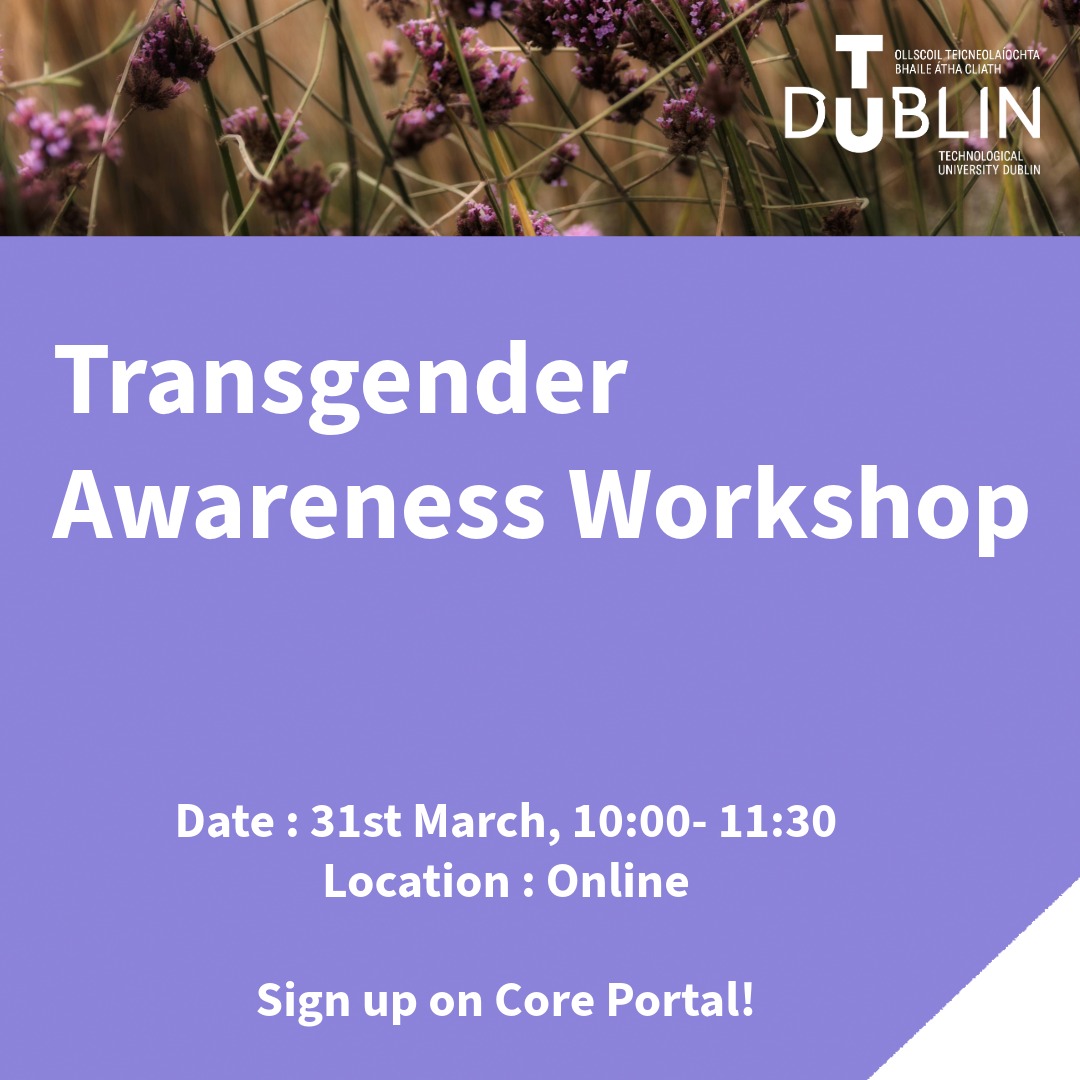 Poster for Transgender workshop