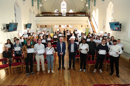 Peer Mentors at awards ceremony