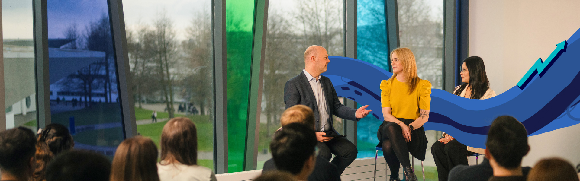 postgraduate students talk