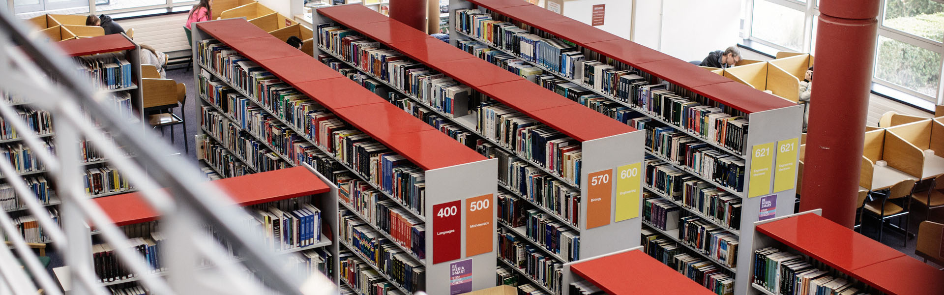 Looking down on the library on Tallaght Campus at TUDublin