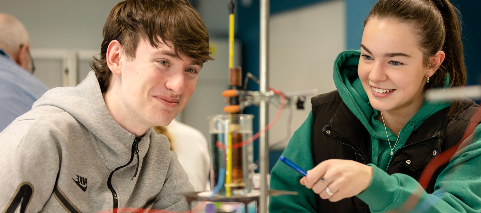 science students in lab