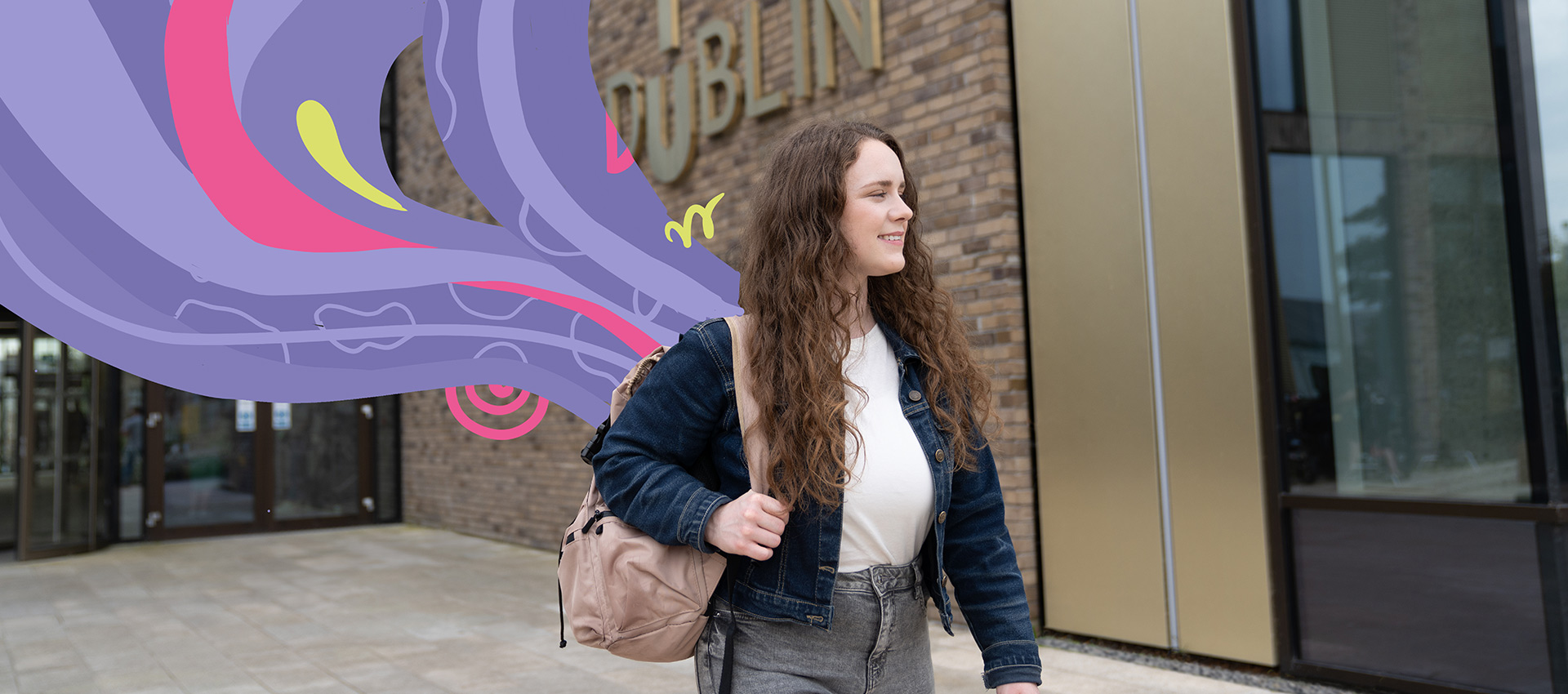 student walking TU Dublin