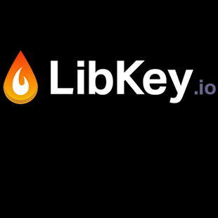 Orange and white flame with LibKey.io text