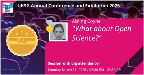 Title slide for UKSG Aisling Coyne event 'What About Open Science?'