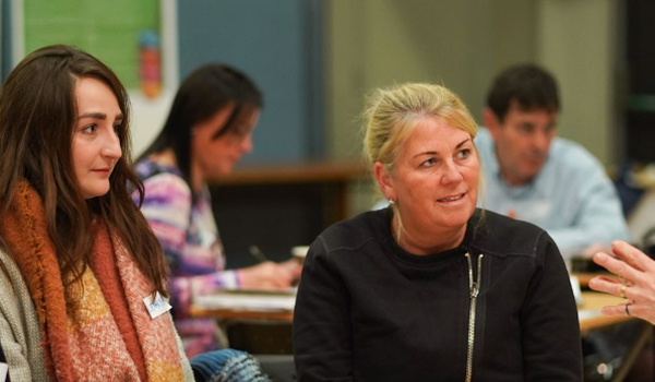 Two students in class