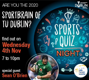 Image for The Big Freshers Sports Quiz with Sean O'Brien, 26 November at 7pm
