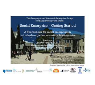 Image for Grangegorman Social Enterprise Webinar, 17 November 