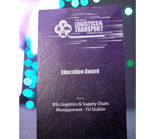 Image for TU Dublin wins Best Education Award at the Irish Logistics & Transport Awards 2020  