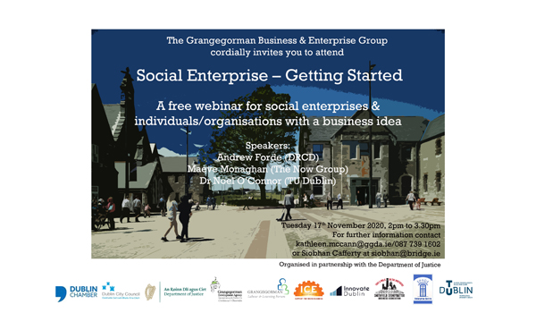 Grangegorman Social Enterprise Webinar 17 November