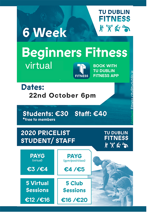 Beginner Fitness Classes On Zoom text and graphic
