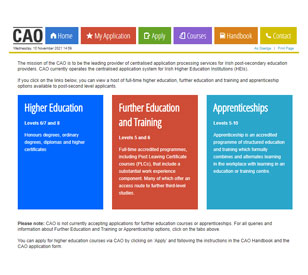 Image for Minister Harris announces important changes as CAO website enhanced to include further education and training options