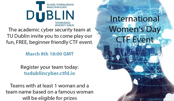 Image for TU Dublin's Capture the Flag event for International Women's Day