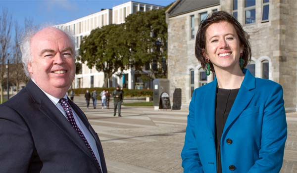 Photo of Thomas Stone, VP for Partnerships, TU Dublin and Caroline O’Reilly, General Manager, Workday Analytics, Workday in Grangegorman