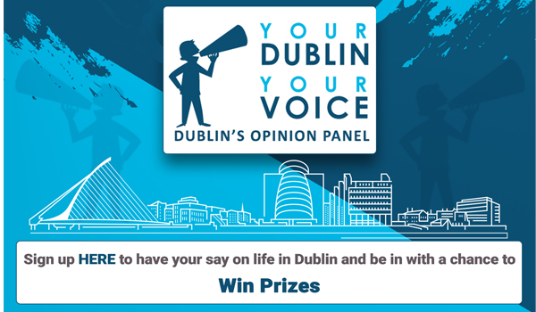 Your Dublin your voice text and graphic