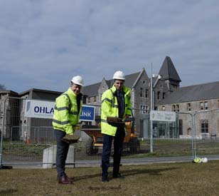 Image for Ministers Harris and Donohoe turn sod on new Academic Hub and Library in TU Dublin Grangegorman