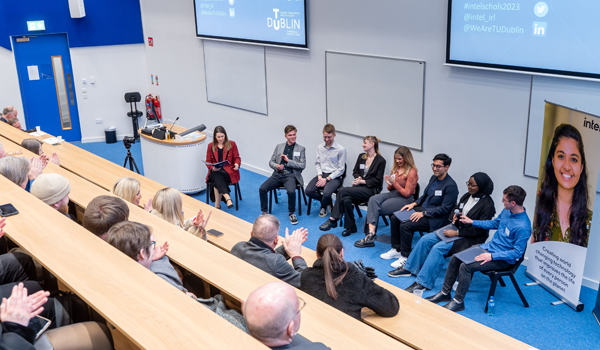 A panel discussion with Intel Ireland staff and scholarship students