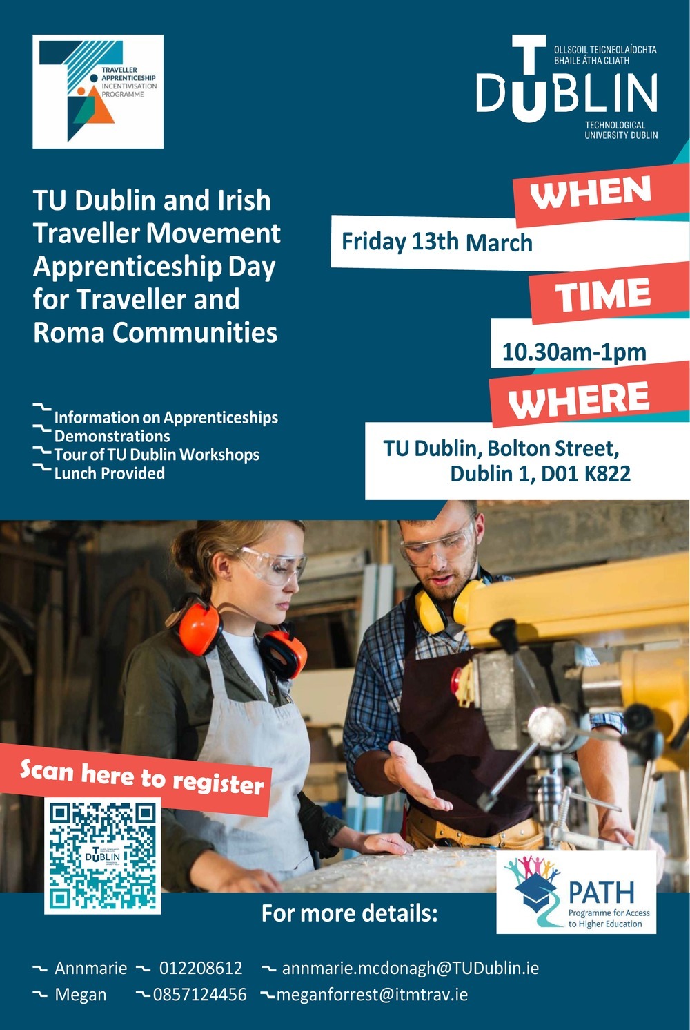 TU Dublin and Irish Traveller Movement Apprenticeship Day for Traveller and Roma Communities