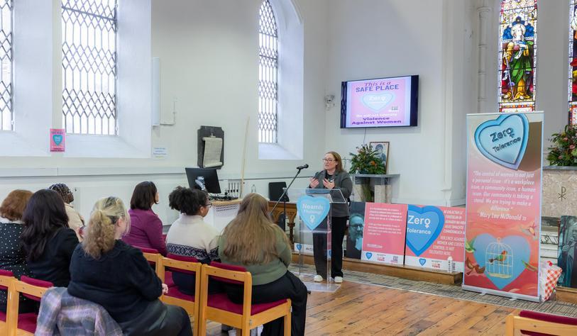 TU Dublin’s Sexual Violence Prevention and Response Manager, Catherine Bolger speaks at the event