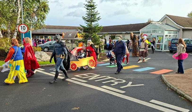 An image of a Halloween parade