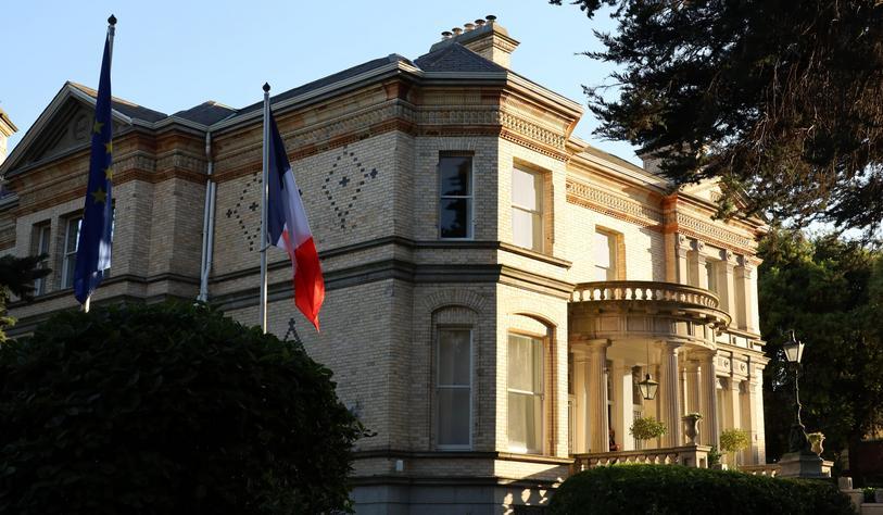 An image of the French Embassy in Dublin