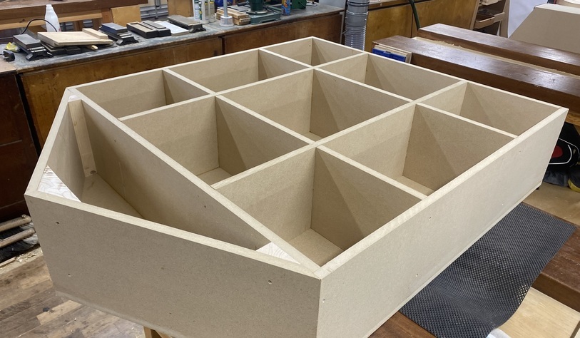 An image of a bug hotel in production