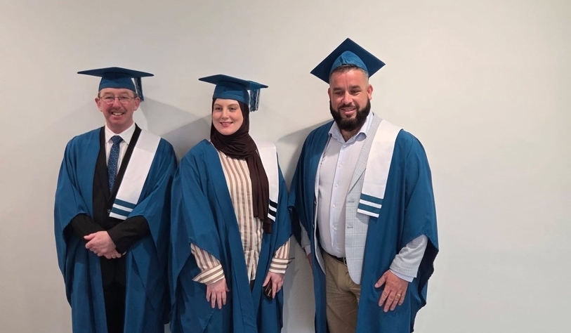 Certificate in Arts in Intercultural Community Development graduates celebrate receiving their certs