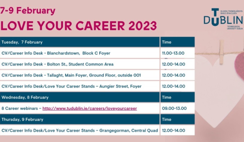 Love your Career Poster with Timetable