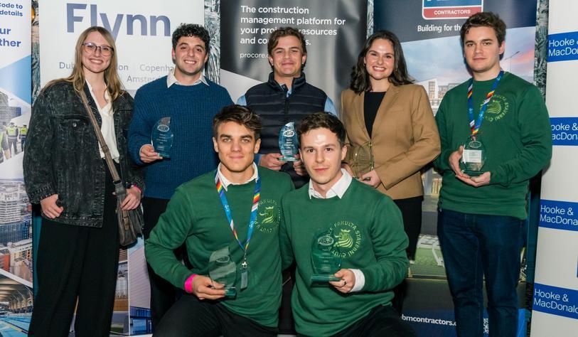 Students collect their award