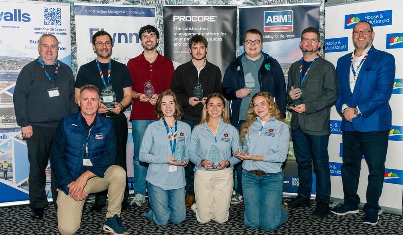 Students collect their award