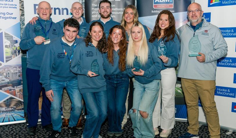 Students collect their award