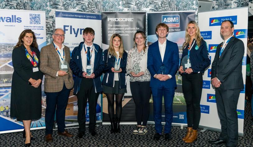 Students collect their award