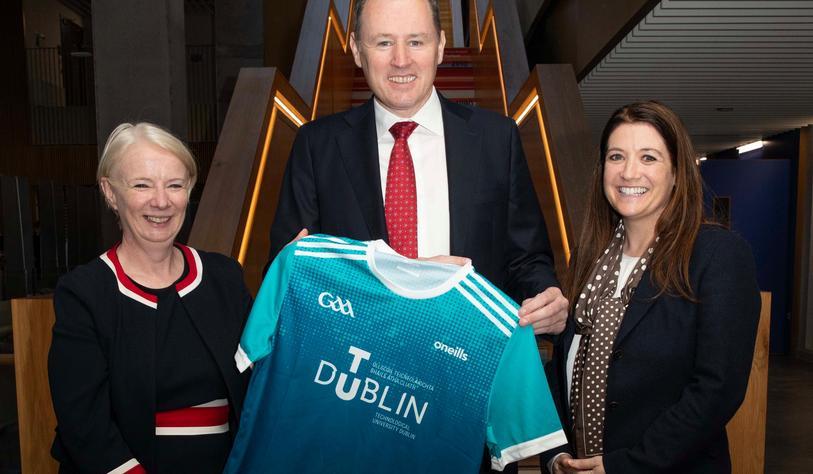 Dr Deirdre Lillis, President of TU Dublin with Minister of State at the Department of Culture, Communications and Sport.