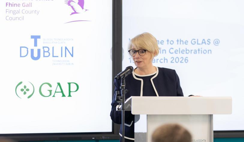 Dr Deirdre Lillis, President of TU Dublin speaking at the event