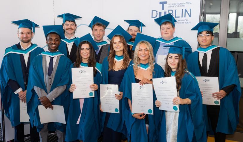 Students celebrating their graduation