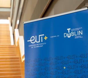 An image of a banner with an EUt logo and TU Dublin logo