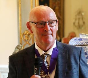 Dr Eamon Maher of TU Dublin wearing Commandeur dans l’Ordre des Palmes Académiques