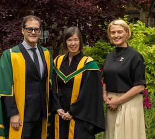 Professor Daniel Carey, President, Royal Irish Academy, Professor Fiona Lyng MRIA, Vice President for Research & Innovation Dr Dympna O’Sullivan