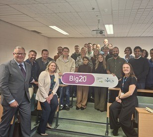 Students celebrating 20 years